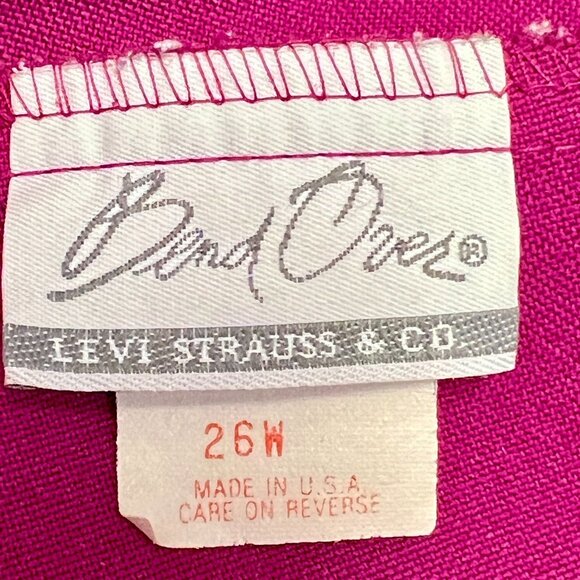 Levi's Bend Over Vintage High-Rise Trousers Crop Straight Leg Pants Pull-On FLAW - Picture 10 of 10